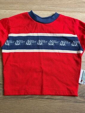 Vintage OshKosh Boys Boat Tee l 12M